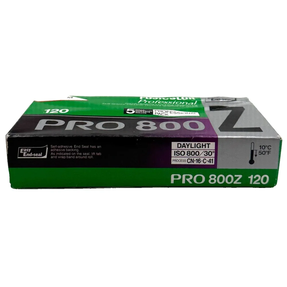 Fujifilm Fujicolor Pro 800Z 120 Color Negative Film 5 Roll Pack EXP 2012 Sealed